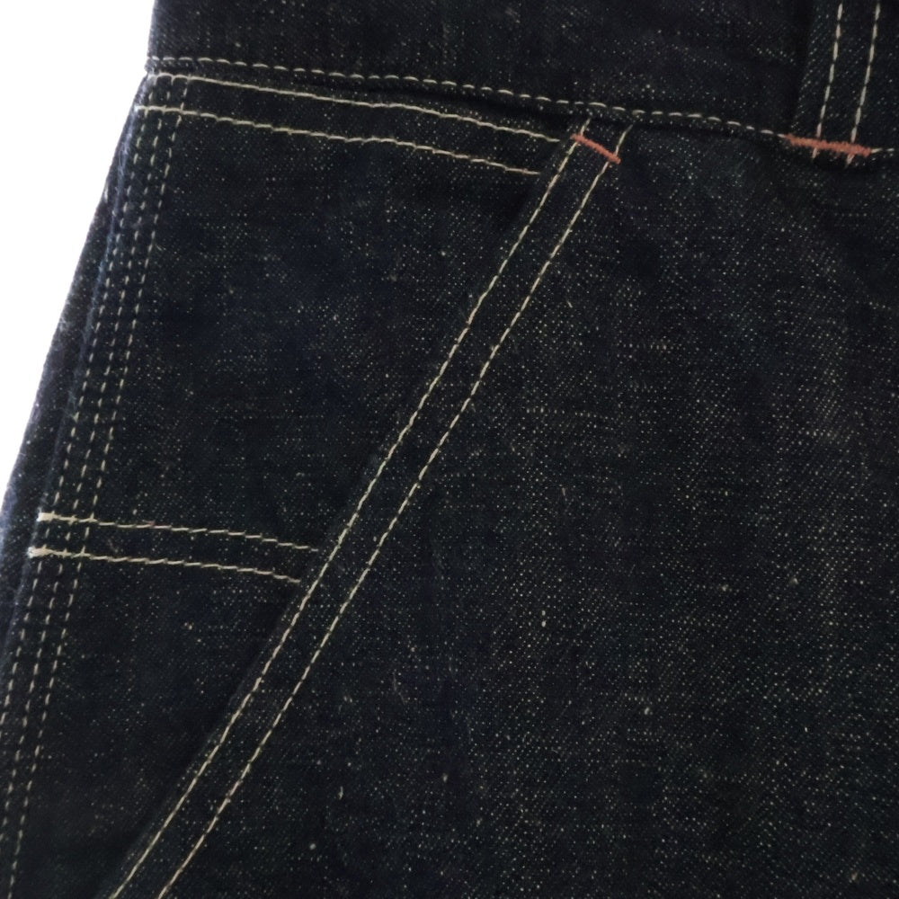 DENHAM(デンハム) ロゴパッチ付き ストレートデニムパンツ ジーンズ インディゴ 01-25-03-10-001