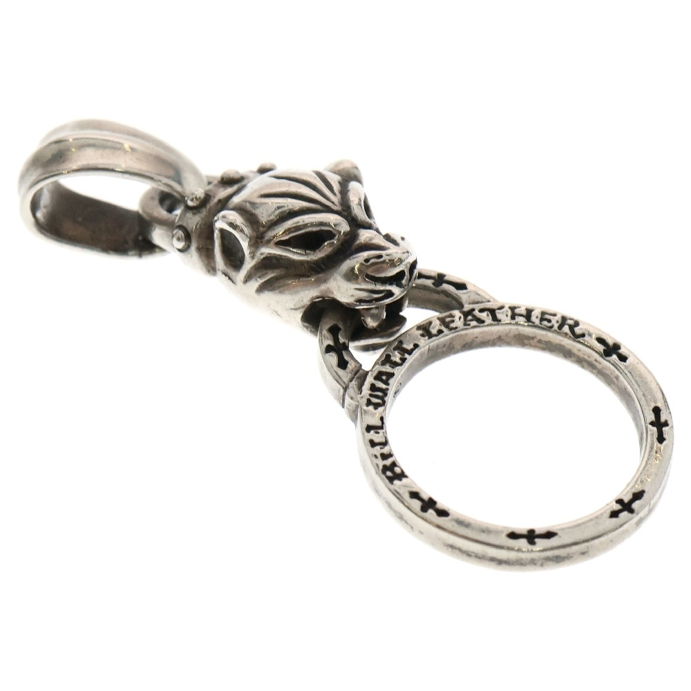 Bill Wall Leather/BWL(ビルウォールレザー) VINTAGE PANTHER EYE GLASS RING HOLDER パンサー リングホルダー ペンダントトップ シルバー