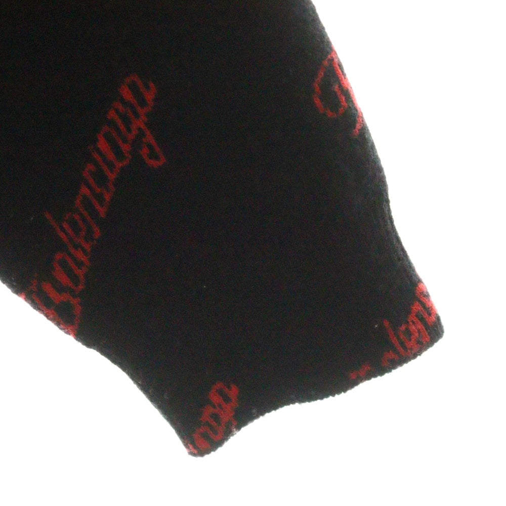 BALENCIAGA(バレンシアガ) Allover Script Logo Sweater ロゴデザイン ラウンドネック ニット セーター ブラック 683294 T4112