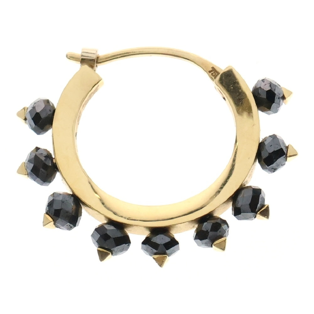 SJX(エスジェイエックス) 18K ブラックダイヤモンド ピアス ブラック/ゴールド