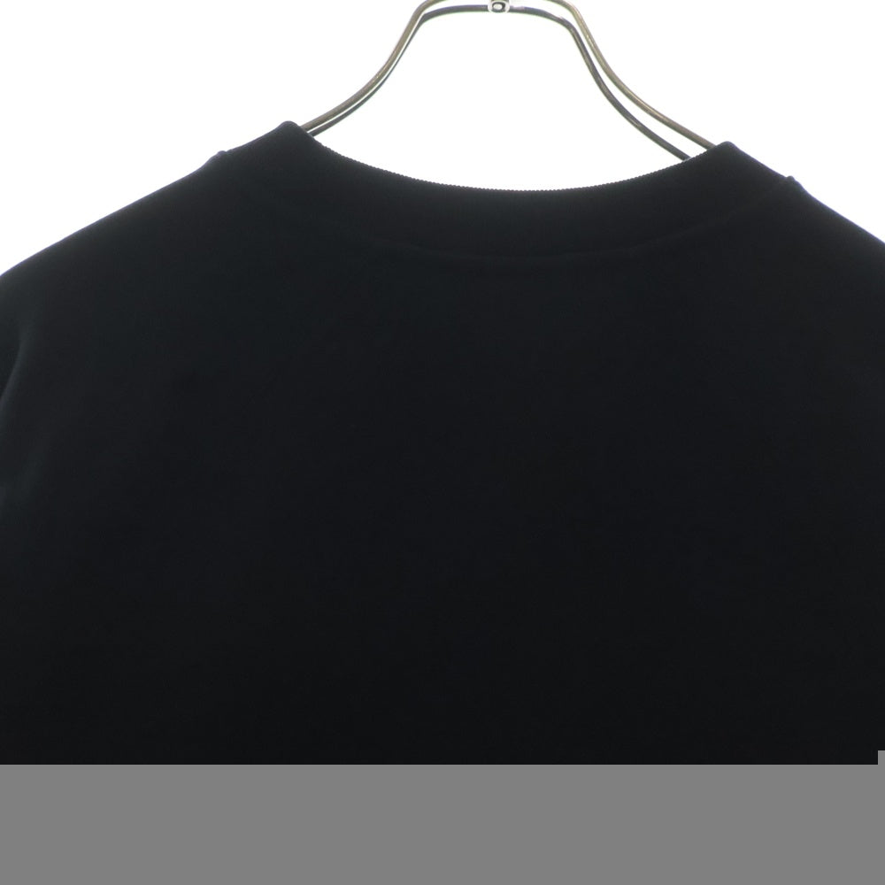 MAISON KITSUNE(メゾンキツネ) EMBROIDERY OVERSIZE SWEAT ロゴ刺繍 クルーネックスウェットトレーナー ブラック OM00309KM0001