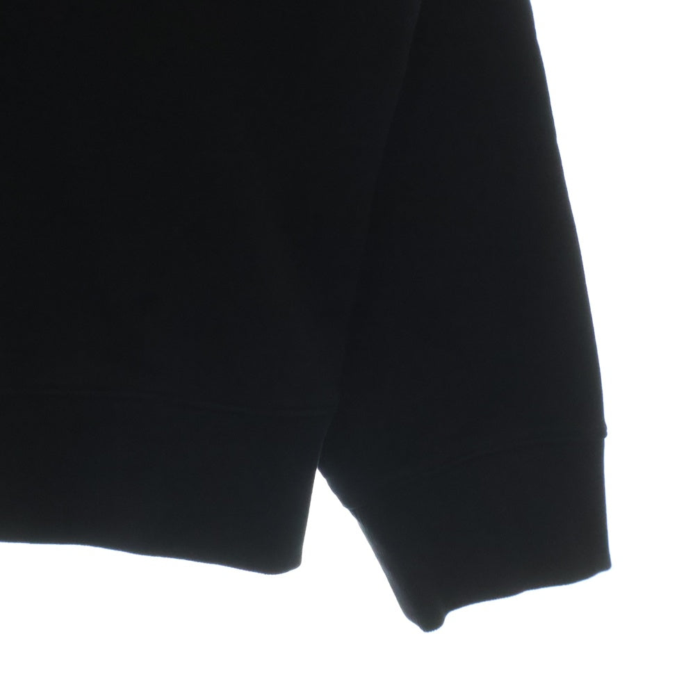 MAISON KITSUNE(メゾンキツネ) EMBROIDERY OVERSIZE SWEAT ロゴ刺繍 クルーネックスウェットトレーナー ブラック OM00309KM0001