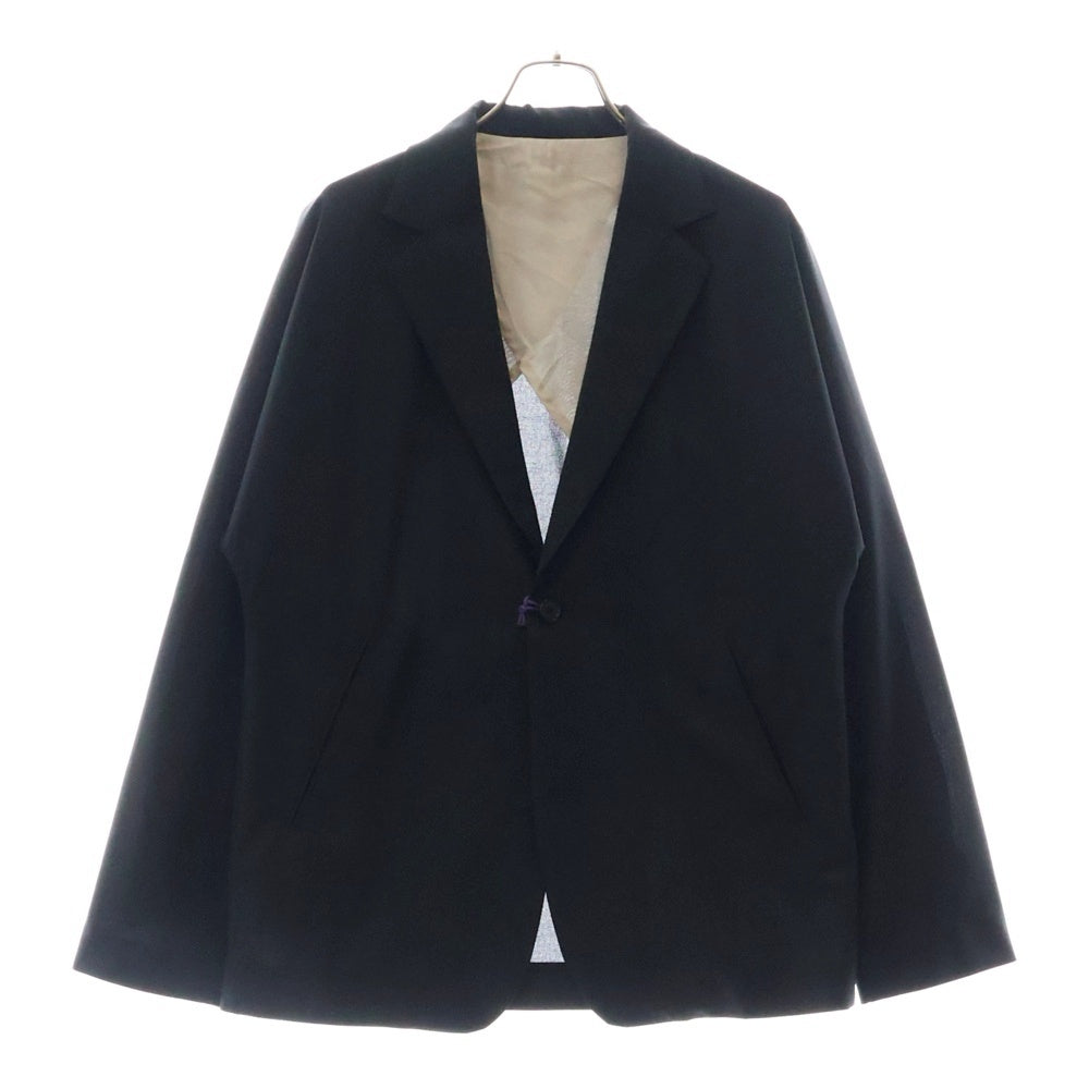 Needles(ニードルス) Miles Jacket 2B シルク混 シングルテーラードジャケット ブラック QV108