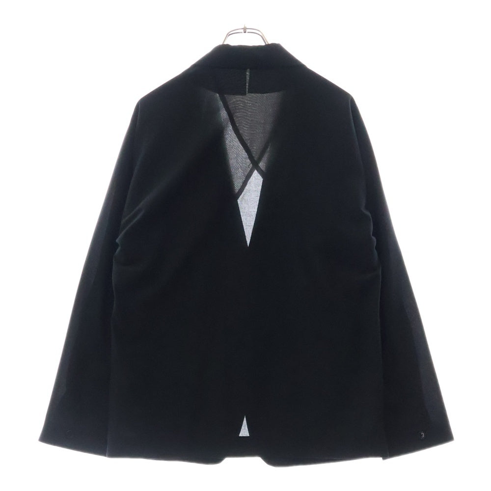 Needles(ニードルス) Miles Jacket 2B シルク混 シングルテーラードジャケット ブラック QV108