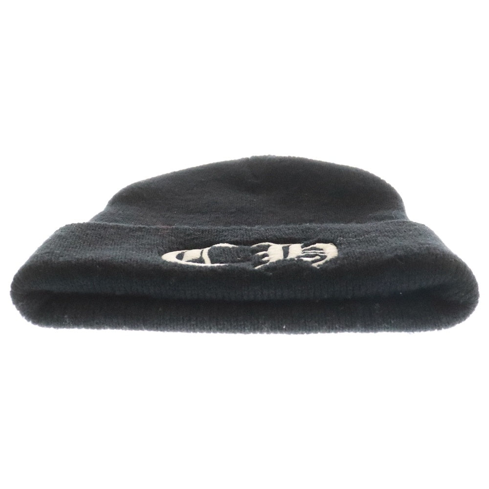 CHROME HEARTS(クロムハーツ) WATCH CAP ワッチキャップ CHロゴ刺繍 ニットビーニー ニット帽 帽子 ブラック