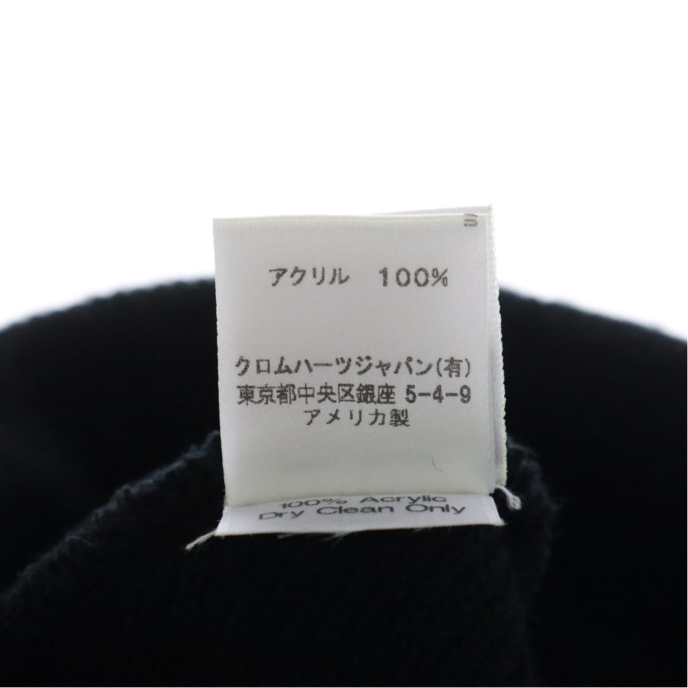 CHROME HEARTS(クロムハーツ) WATCH CAP ワッチキャップ CHロゴ刺繍 ニットビーニー ニット帽 帽子 ブラック