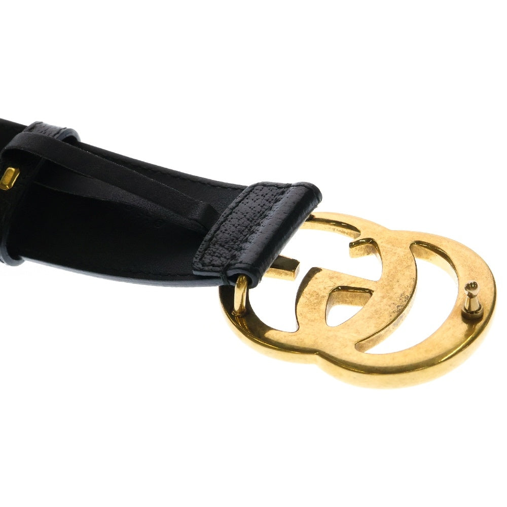 GUCCI(グッチ) GG Belt GGマーモント レザーベルト ブラック 406831