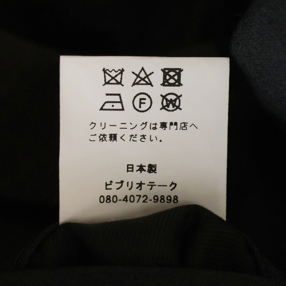 BIBLIOTHERK(ビブリオテーク) 24AW LOOSE DRESS TROUSERS センタープレス ルーズ ドレスパンツ グレー