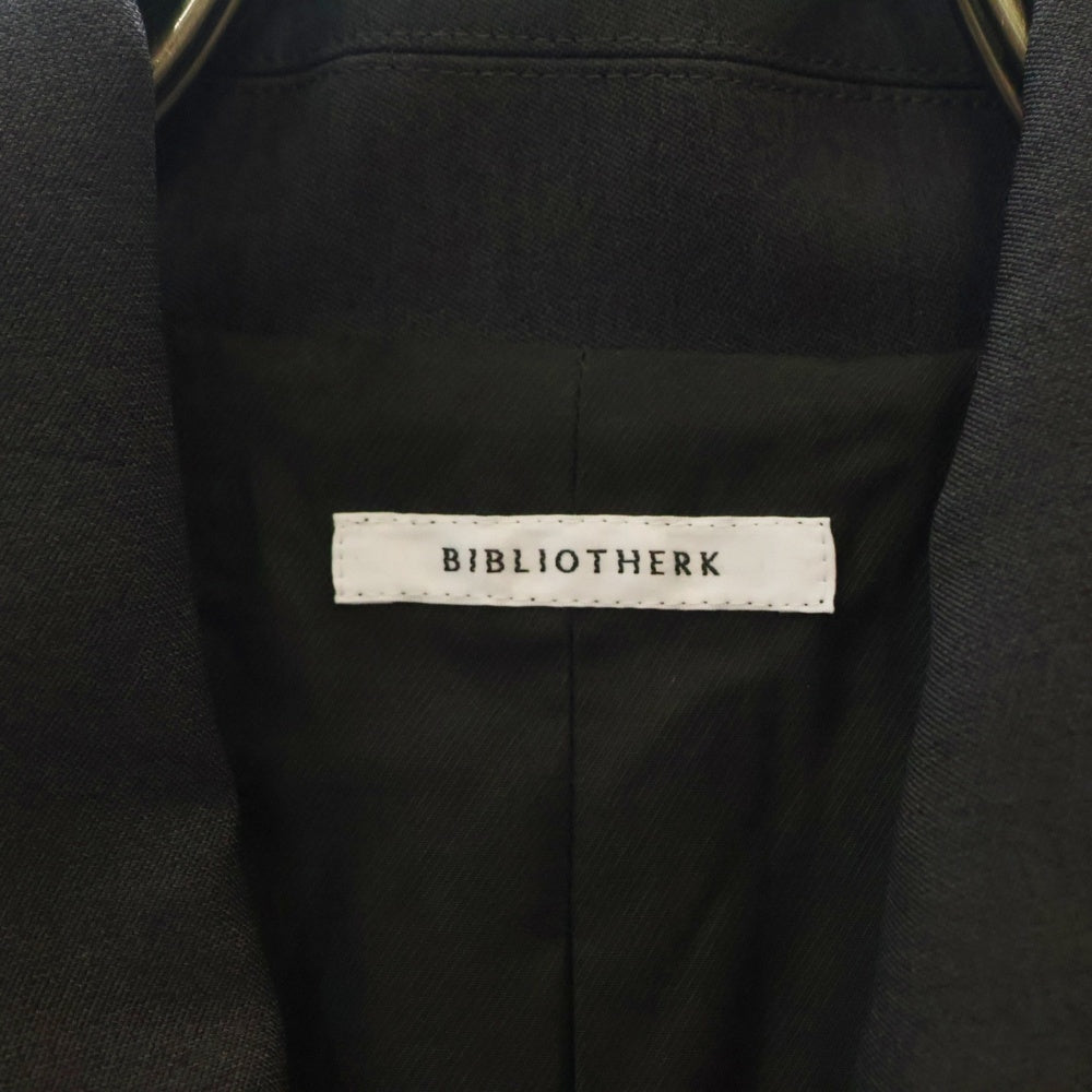 BIBLIOTHERK(ビブリオテーク) 24AW SEMI FITTED TAILORED JACKET BR48-AW24 セミフィット テーラードジャケット グレー