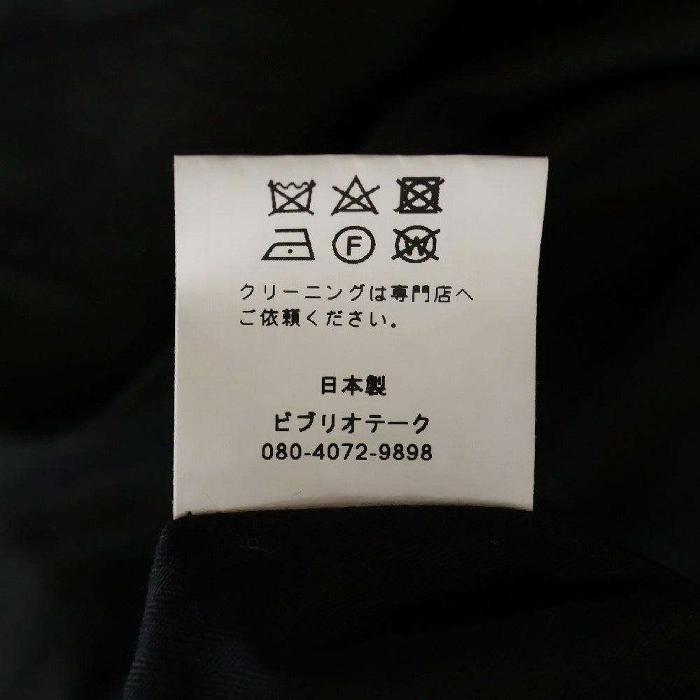 BIBLIOTHERK(ビブリオテーク) 24AW SEMI FITTED TAILORED JACKET BR48-AW24 セミフィット テーラードジャケット グレー