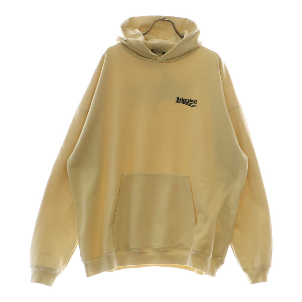 BALENCIAGA(バレンシアガ) Campaign Logo Hoodie キャンペーンロゴプルオーバーパーカー フーディ ベージュ 620973 TKVI9