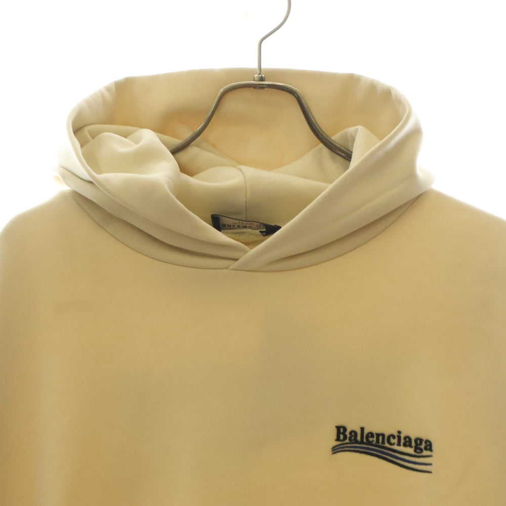 BALENCIAGA(バレンシアガ) Campaign Logo Hoodie キャンペーンロゴプルオーバーパーカー フーディ ベージュ 620973 TKVI9