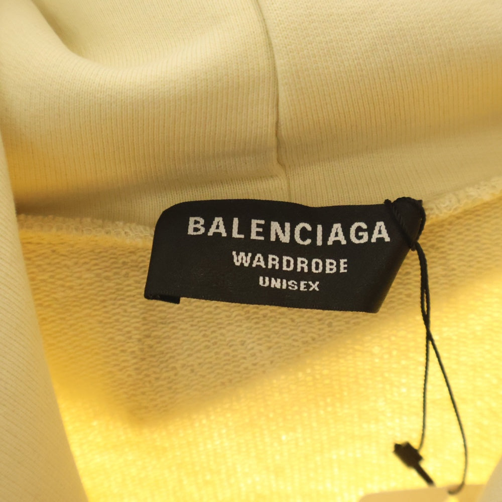 BALENCIAGA(バレンシアガ) Campaign Logo Hoodie キャンペーンロゴプルオーバーパーカー フーディ ベージュ 620973 TKVI9