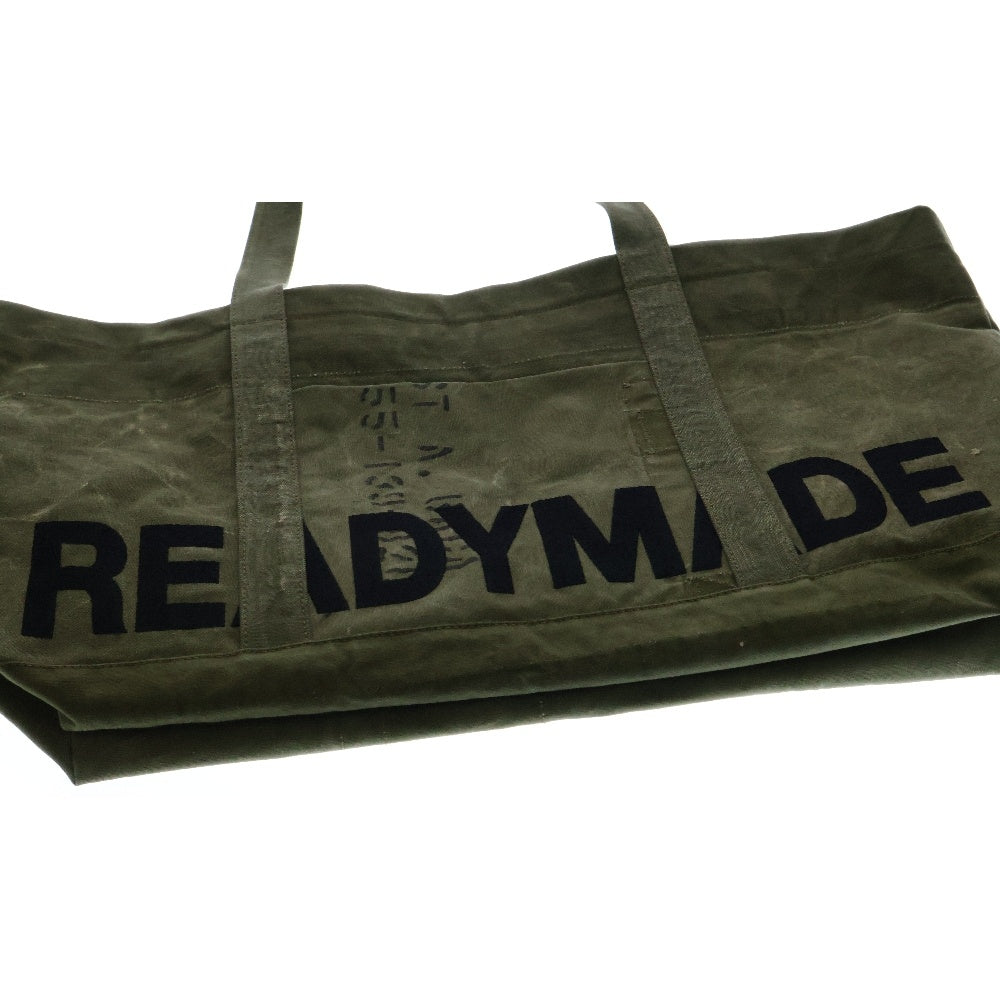 READY MADE(レディメイド) BIG TOTE BAG ビッグ トートバッグ ハンドバッグ カーキ