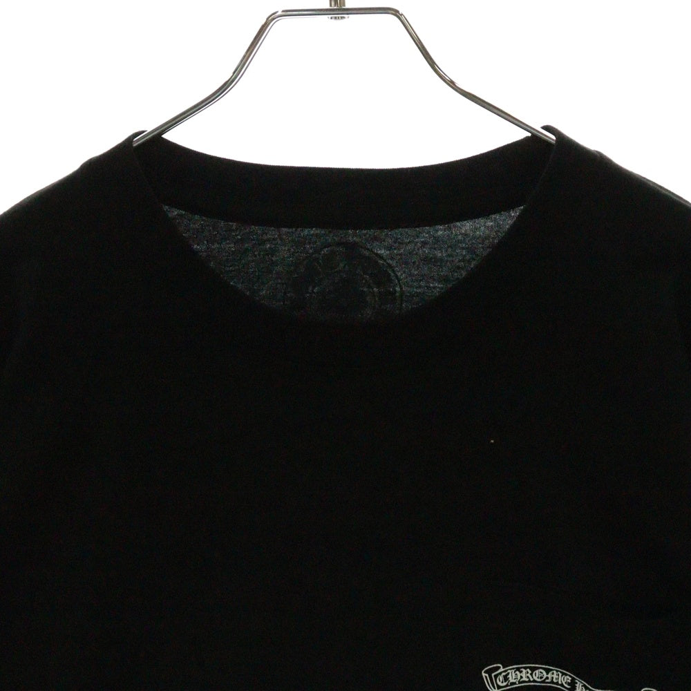 CHROME HEARTS(クロムハーツ) CH L/S /1 スクロールラベル スリーブロゴプリント ロングスリーブカットソー 長袖Tシャツ ブラック