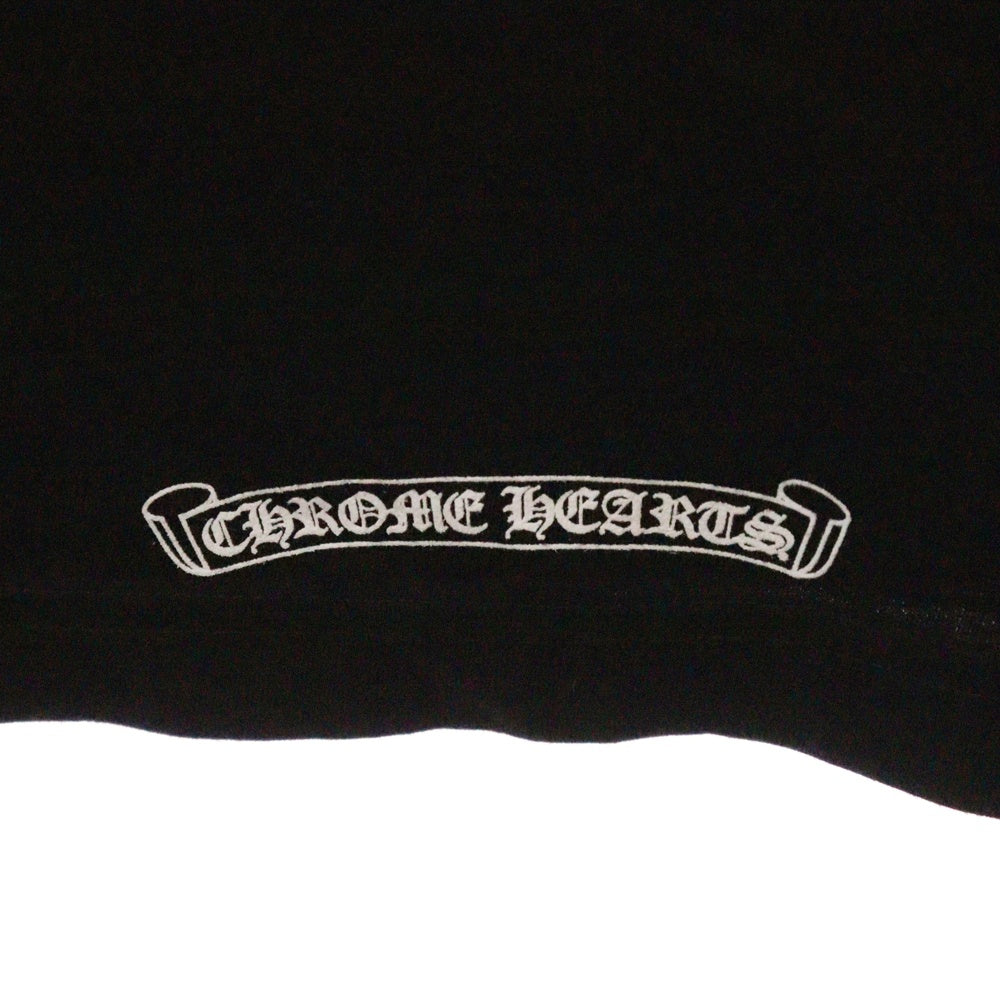CHROME HEARTS(クロムハーツ) CH L/S /1 スクロールラベル スリーブロゴプリント ロングスリーブカットソー 長袖Tシャツ ブラック