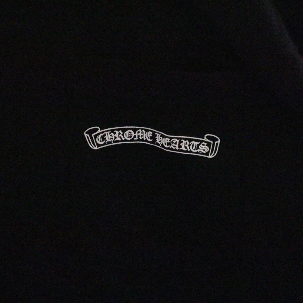 CHROME HEARTS(クロムハーツ) CH L/S /1 スクロールラベル スリーブロゴプリント ロングスリーブカットソー 長袖Tシャツ ブラック