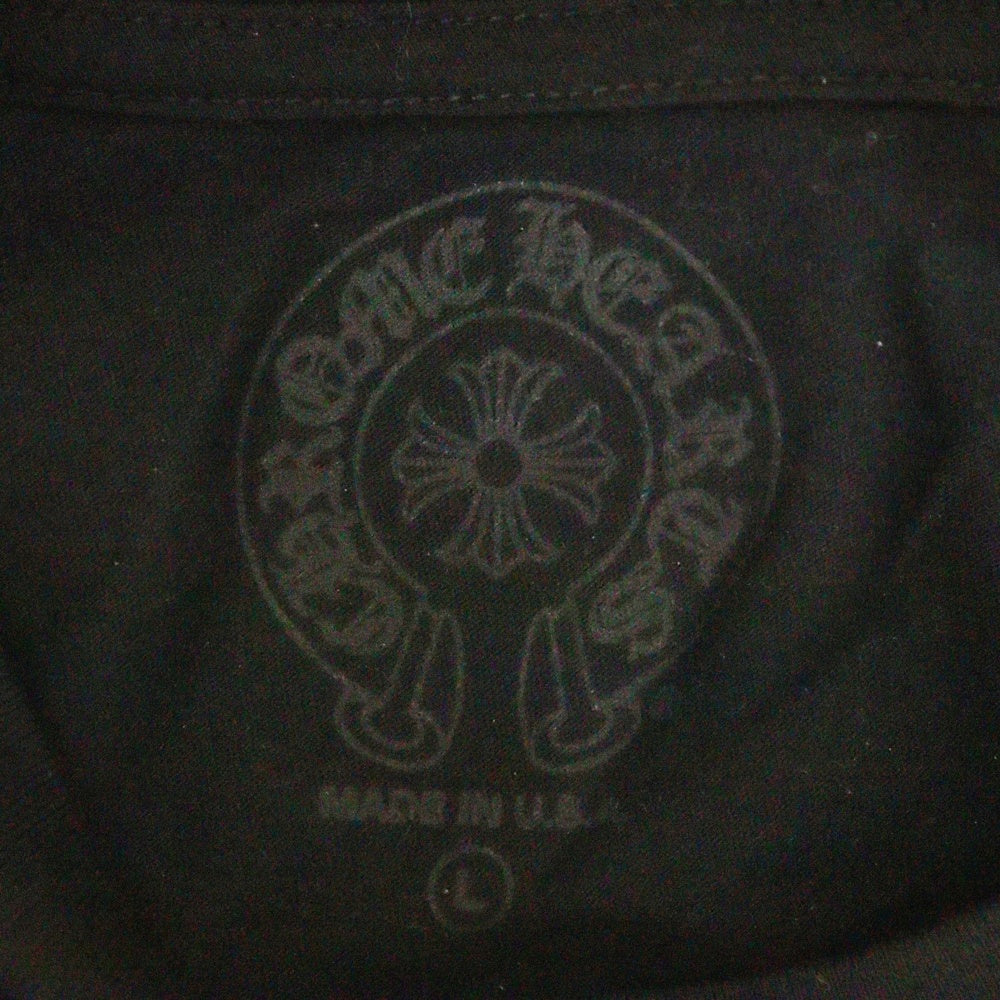 CHROME HEARTS(クロムハーツ) CH L/S /1 スクロールラベル スリーブロゴプリント ロングスリーブカットソー 長袖Tシャツ ブラック