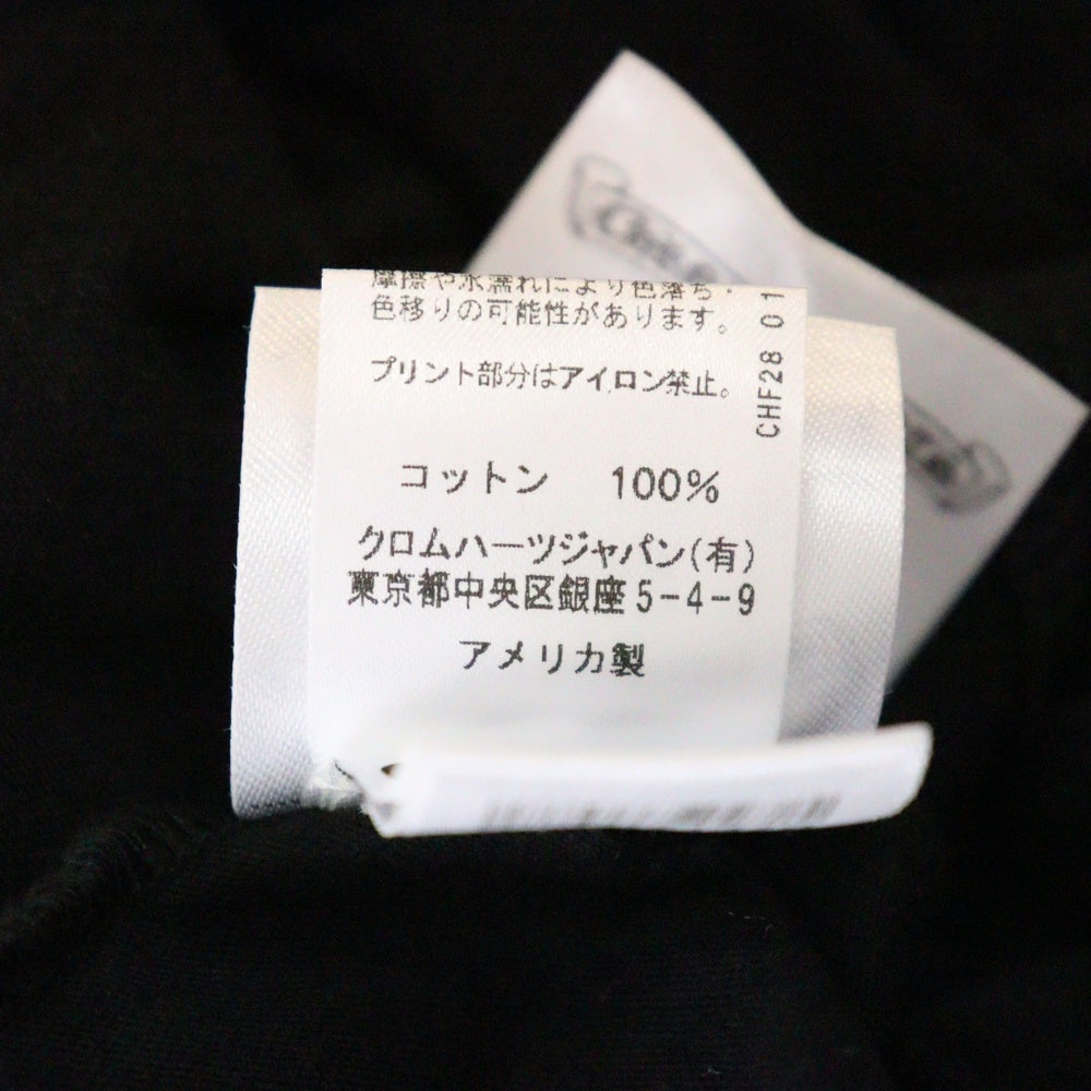 CHROME HEARTS(クロムハーツ) CH L/S /1 スクロールラベル スリーブロゴプリント ロングスリーブカットソー 長袖Tシャツ ブラック