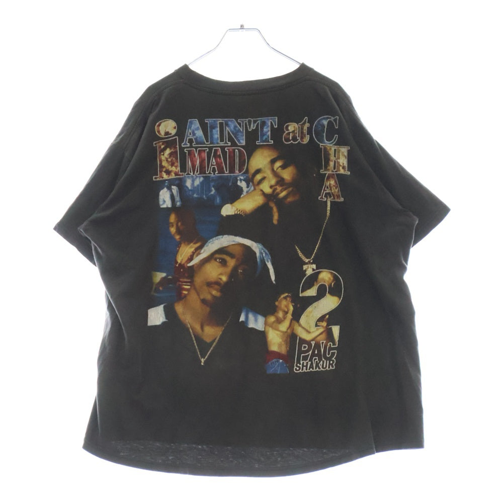 VINTAGE(ヴィンテージ) 90-00s 2PAC TEE ツーパック フロントプリント半袖Tシャツ カットソー ブラック