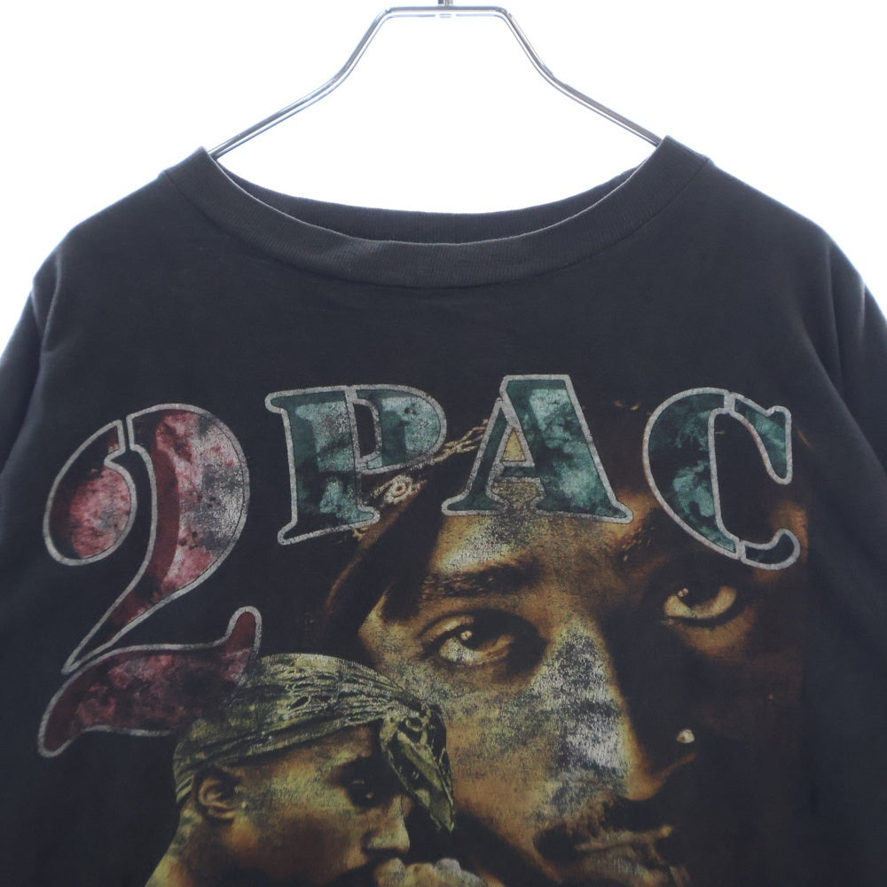 VINTAGE(ヴィンテージ) 90-00s 2PAC TEE ツーパック フロントプリント半袖Tシャツ カットソー ブラック