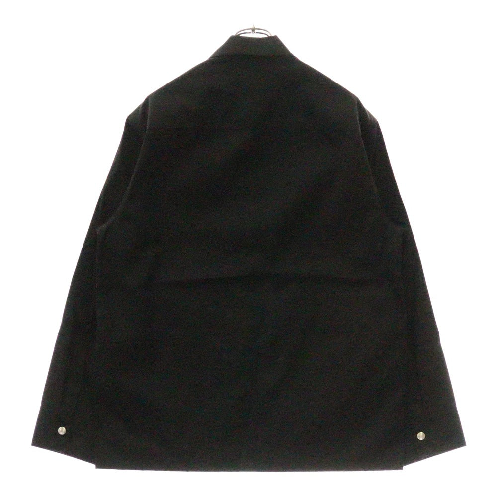 JIL SANDER(ジルサンダー) ナイロンツイルジップシャツジャケット ブルゾン ブラック J22DL0301 J70147