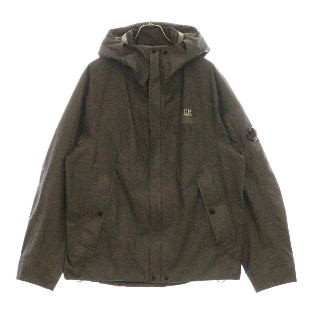 C.P. Company(シーピーカンパニー) MEDIUM JACKET GORE G-TYPE ナイロントラックフーデッドジャケット ゴアテックス グレー 18CMOW215A