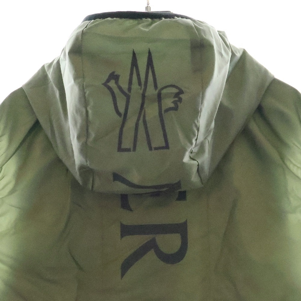MONCLER(モンクレール) Moretan Vest ジップアップナイロンフーデットベスト カーキ K10911A00172