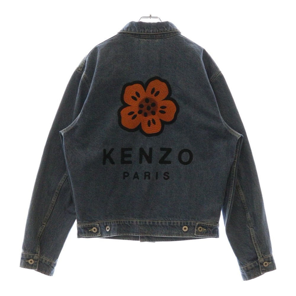 KENZO(ケンゾー) TRUCKER JACKET BOKE FLOWER バックフラワー刺繍 トラッカーデニムジャケット インディゴ