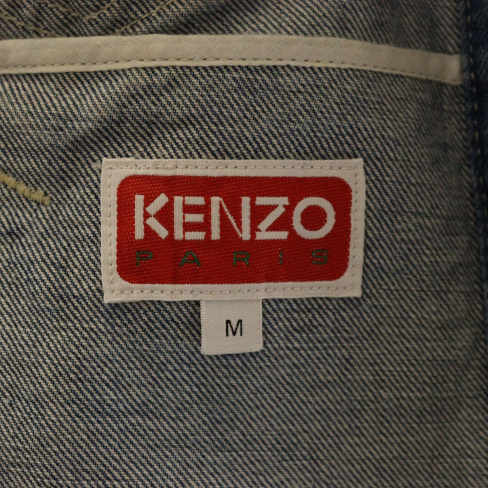 KENZO(ケンゾー) TRUCKER JACKET BOKE FLOWER バックフラワー刺繍 トラッカーデニムジャケット インディゴ
