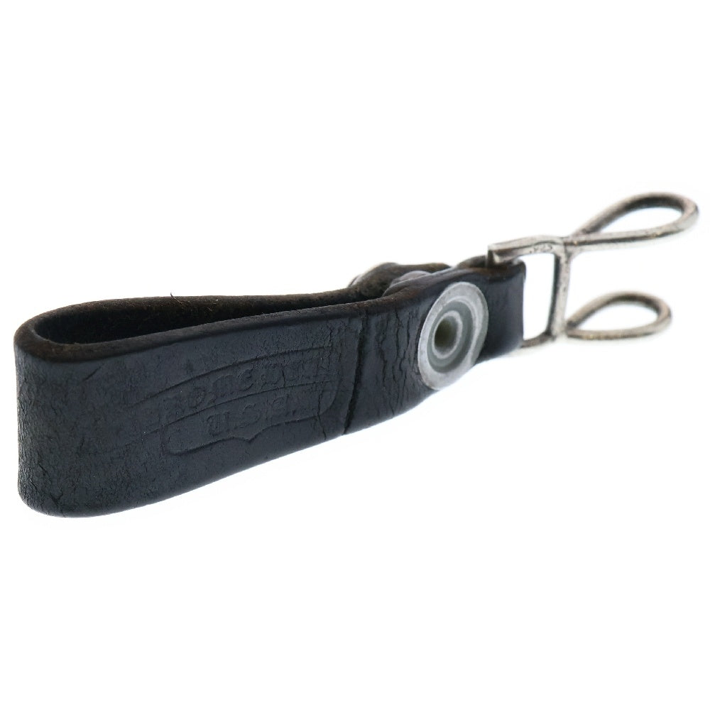 CHROME HEARTS(クロムハーツ) BELT LOOP フローラルボタンレザーベルトループ シルバー/ブラック