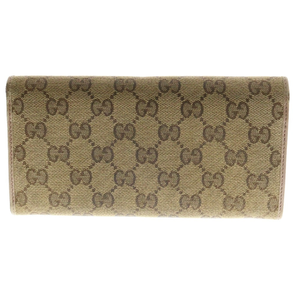 GUCCI(グッチ) GG キャンバス ラブリーハート ロングウォレット 長財布 ブラウン 251861