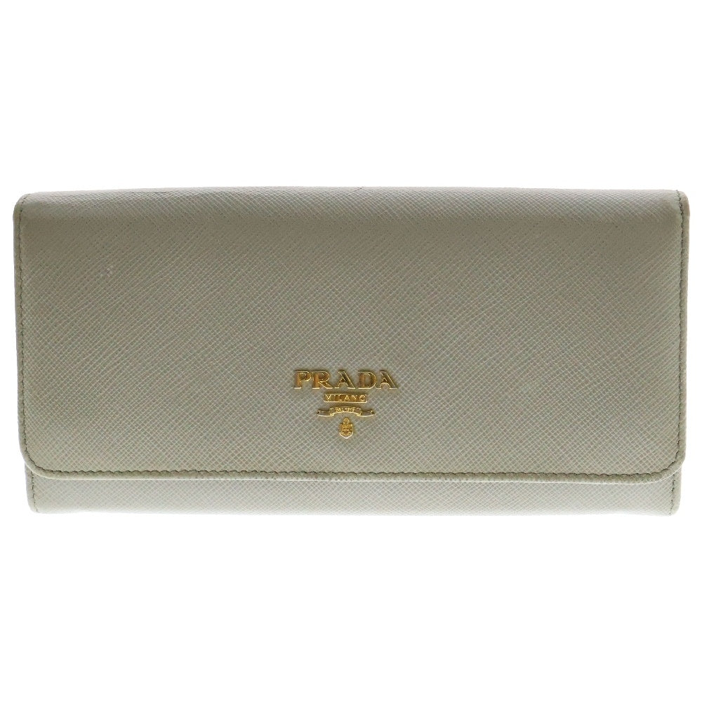 PRADA(プラダ) サフィアーノレザー ウォレット 長財布 グレー 1MH132
