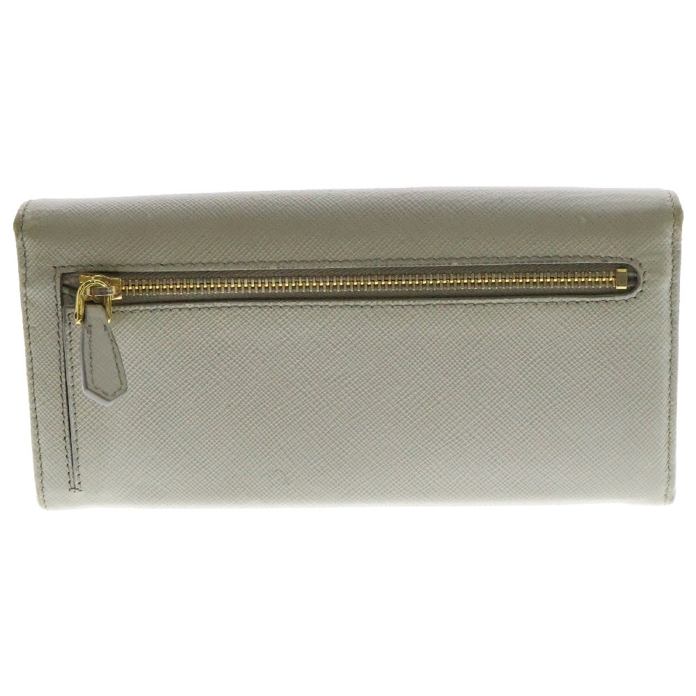 PRADA(プラダ) サフィアーノレザー ウォレット 長財布 グレー 1MH132