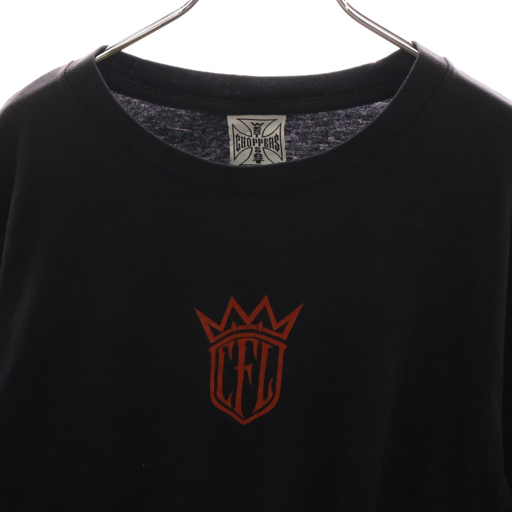 VINTAGE(ヴィンテージ) 90s VINTAGE WEST COAST CHOPPERS TEE ヴィンテージ ウェストコースト チョッパーズ プリント 長袖Tシャツ ブラック