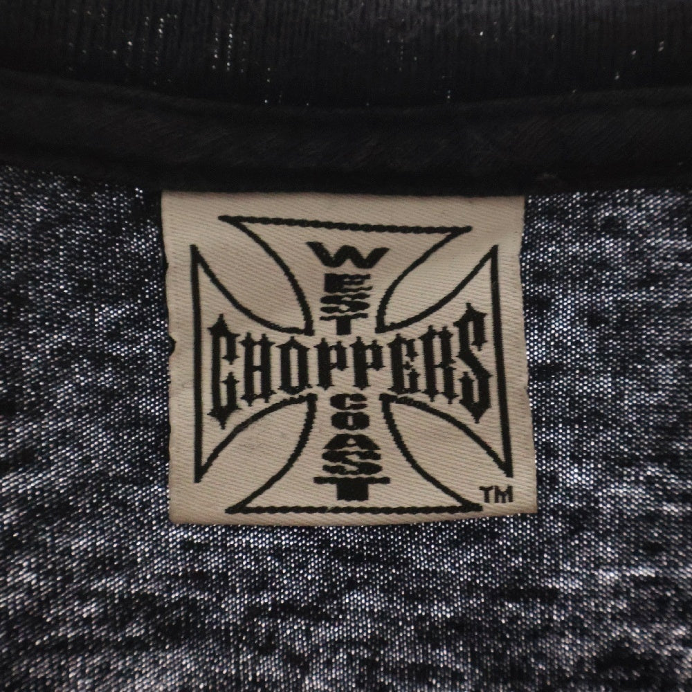 VINTAGE(ヴィンテージ) 90s VINTAGE WEST COAST CHOPPERS TEE ヴィンテージ ウェストコースト チョッパーズ プリント 長袖Tシャツ ブラック