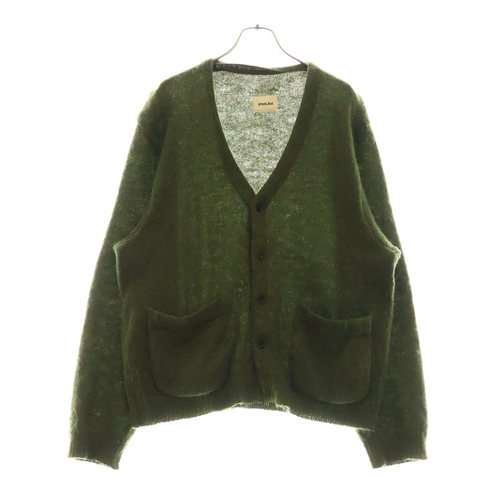 greatLand(グレイトランド) Grungeman Cardigan Jacket モヘア カーディガン ジャケット カーキ