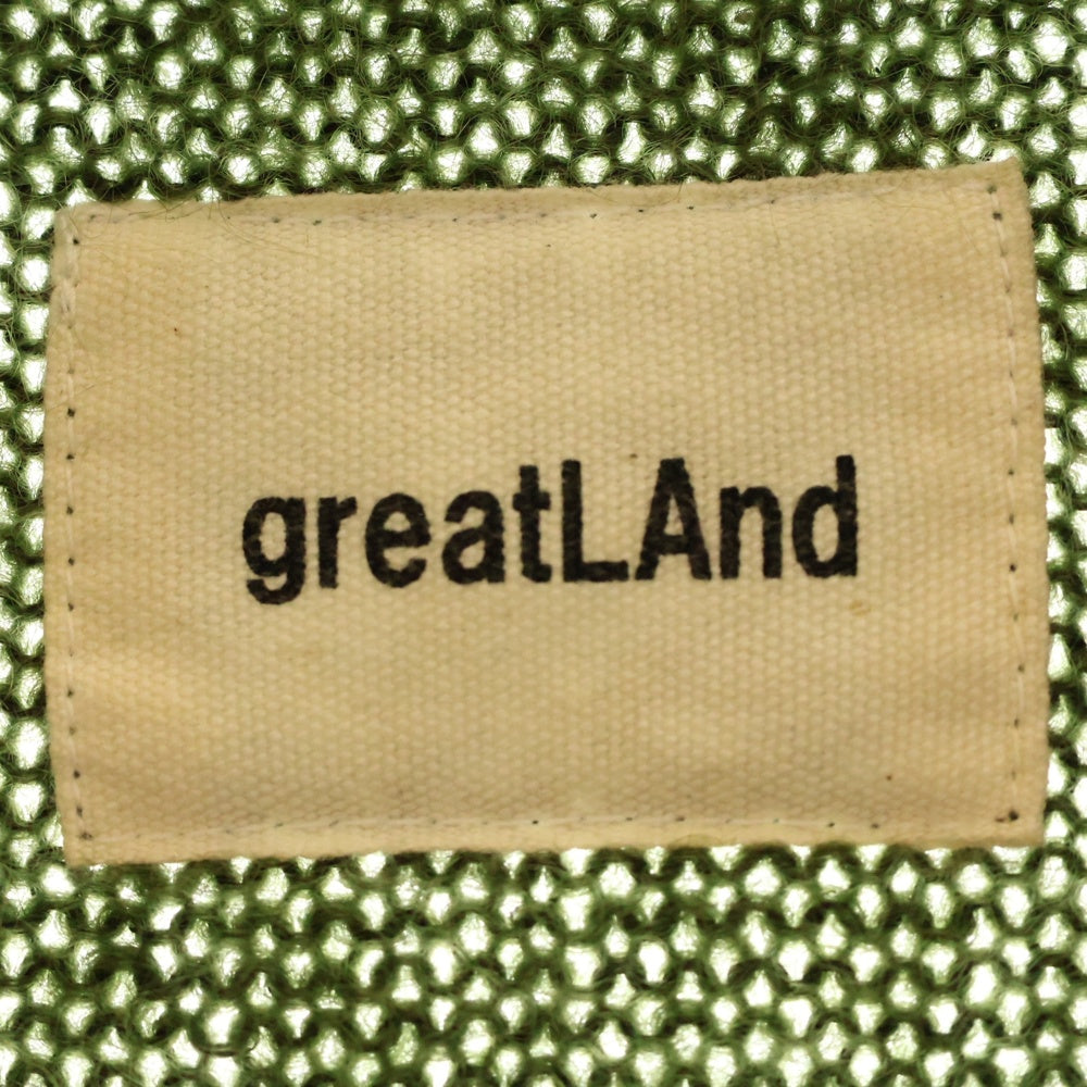 greatLand(グレイトランド) Grungeman Cardigan Jacket モヘア カーディガン ジャケット カーキ