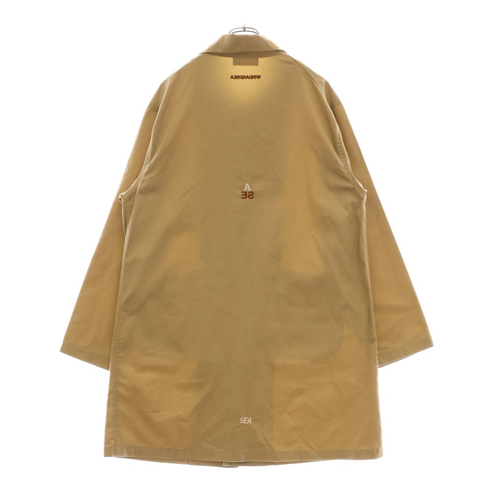 WIND AND SEA(ウィンダンシー) ロゴプリント コットンコート ベージュ WDS-JK-14
