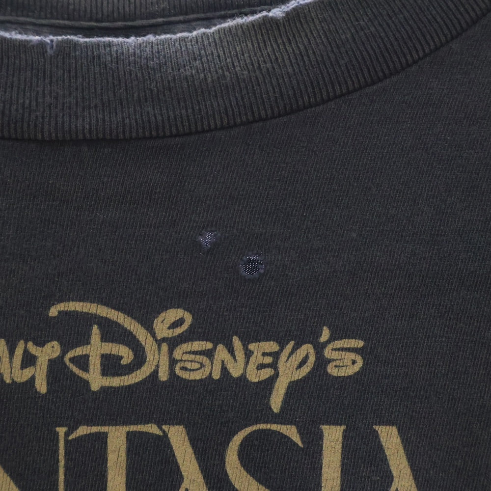 SAINT MICHAEL(セントマイケル) 25SS DNF LS TEE FANTSIA ヴィンテージ加工 ロングスリーブ長袖Tシャツ カットソー ネイビー SM-HR8-0000-C66