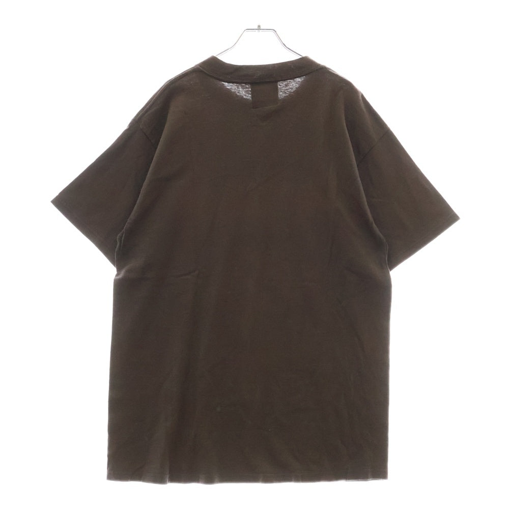 VINTAGE(ヴィンテージ) 90s anarchic adjustment フロントロゴプリント半袖Tシャツ ブラウン