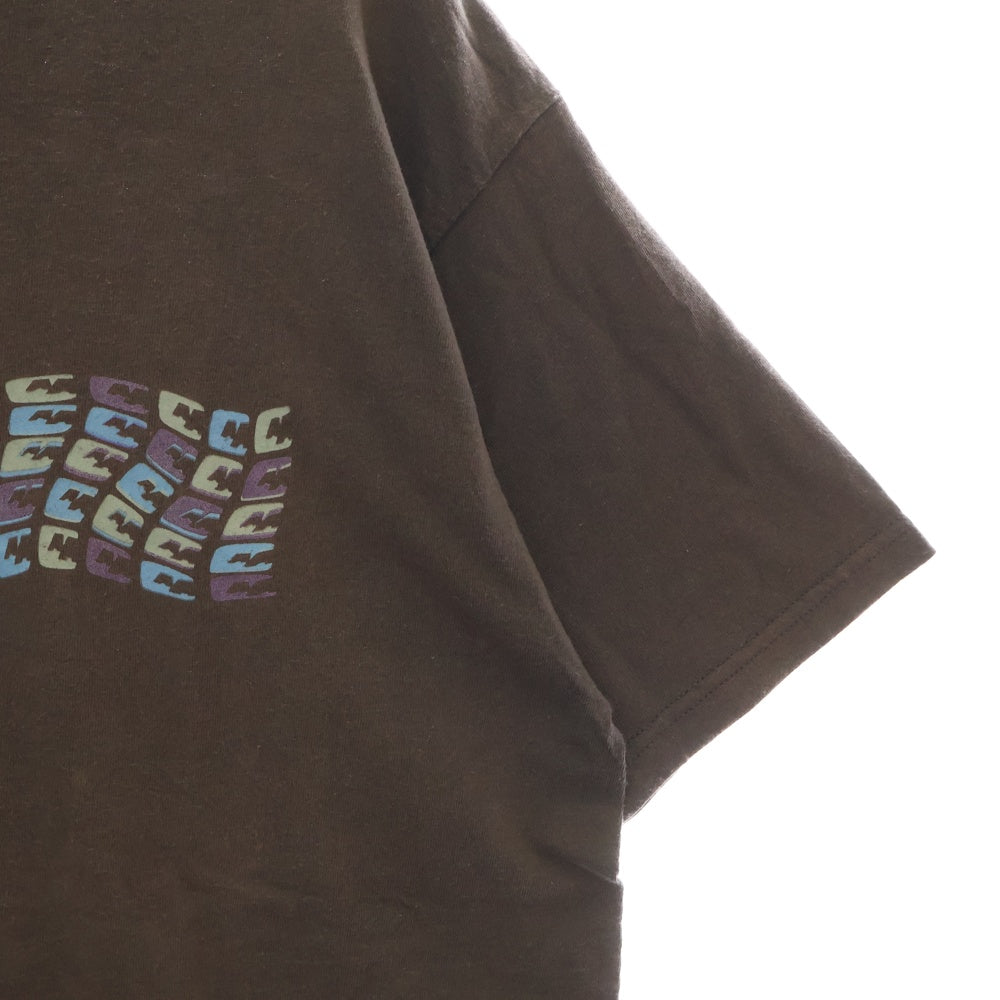 VINTAGE(ヴィンテージ) 90s anarchic adjustment フロントロゴプリント半袖Tシャツ ブラウン