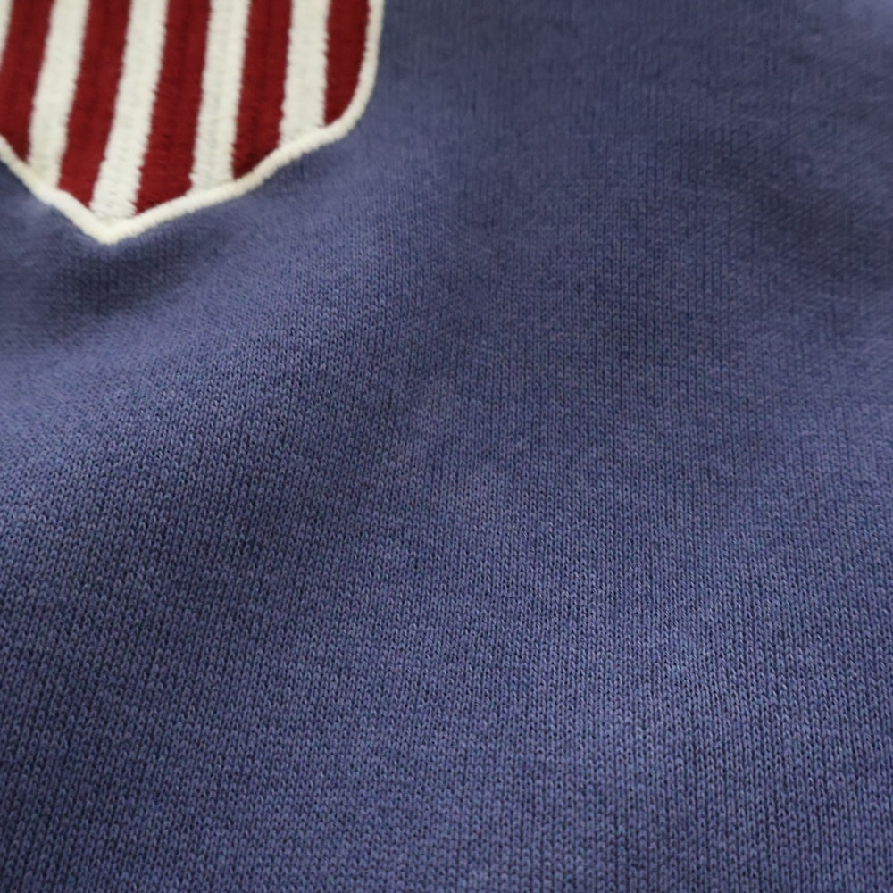 POLO RALPH LAUREN(ポロラルフローレン) 90s Snow Beach Stadium Hoodie スノービーチスタジアムフーディ フロント刺繍 プルオーバーパーカー ネイビー