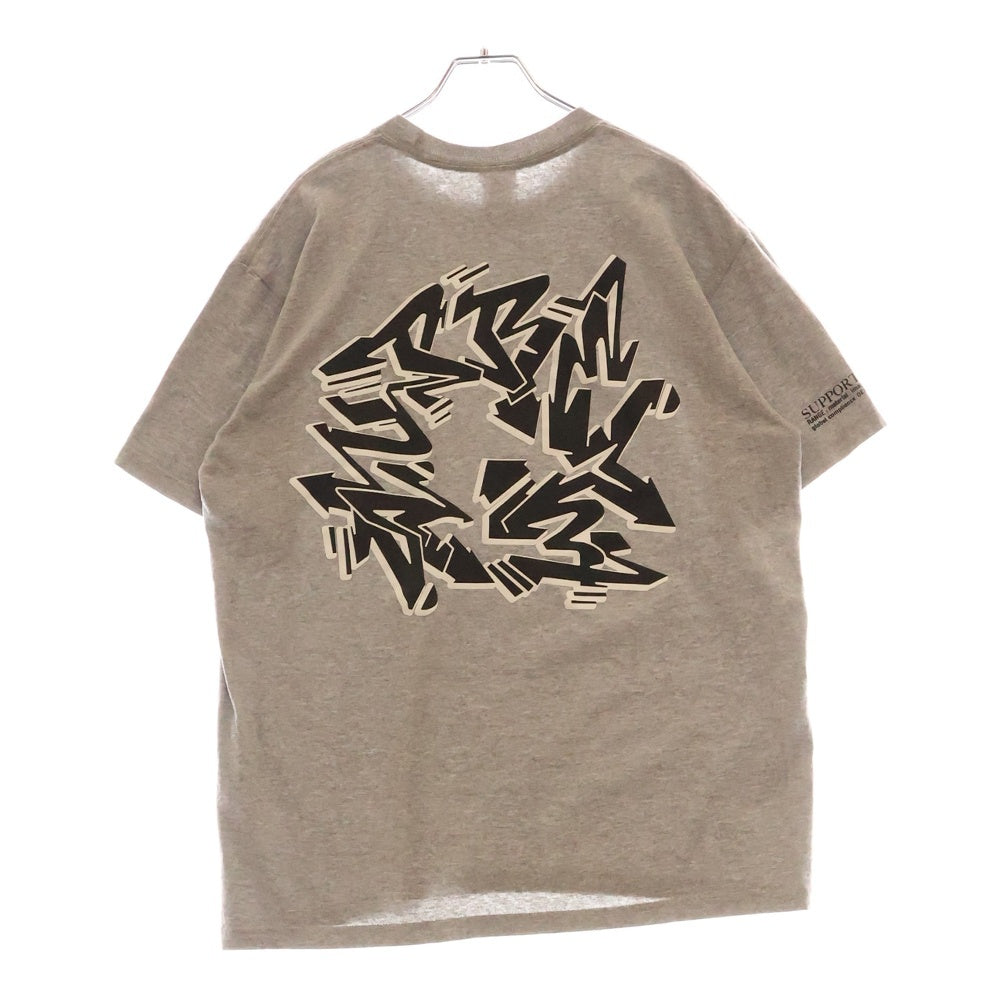 SUPREME(シュプリーム) 21AW ×Stash Support Unit Tee 半袖 Tシャツ グレー