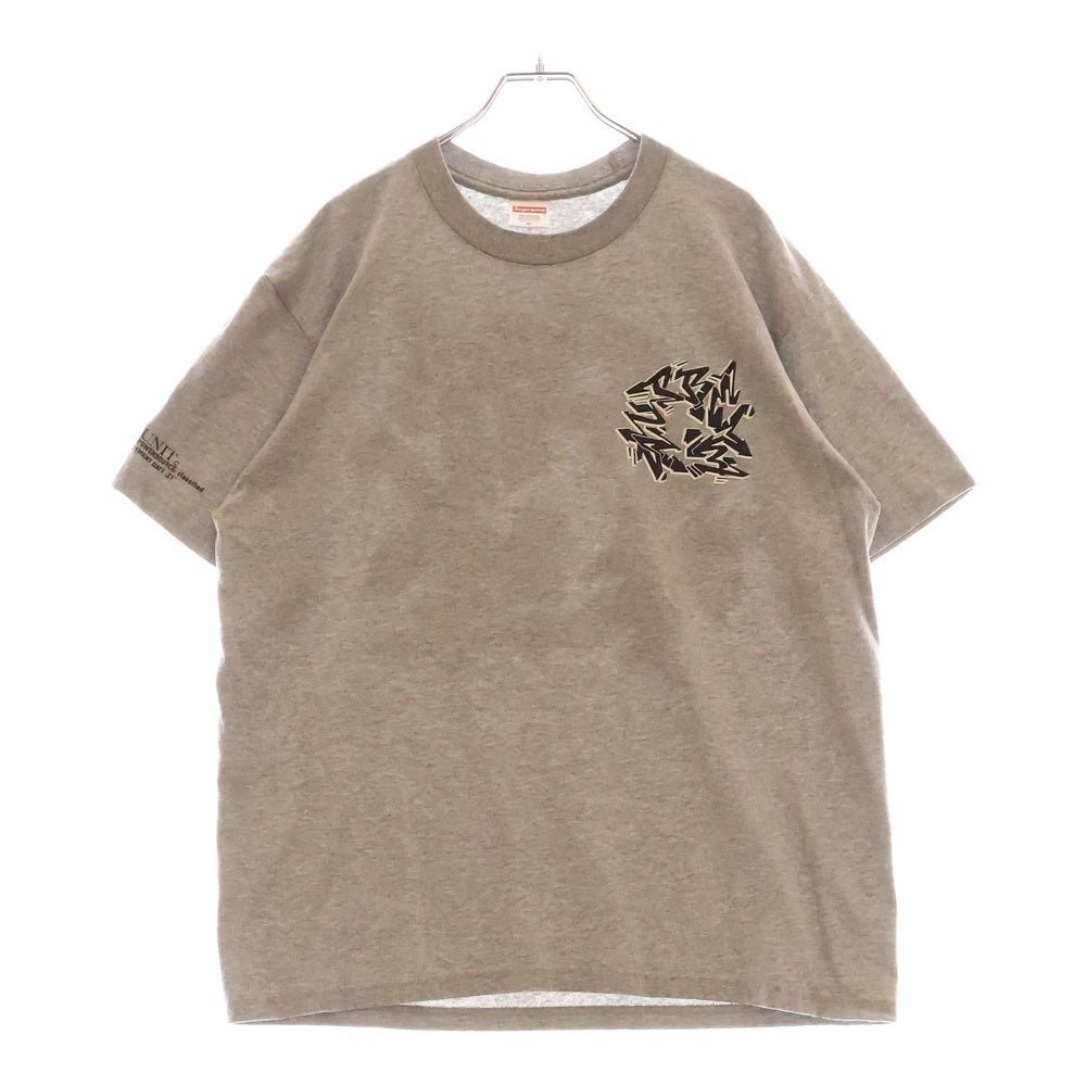 SUPREME(シュプリーム) 21AW ×Stash Support Unit Tee 半袖 Tシャツ グレー
