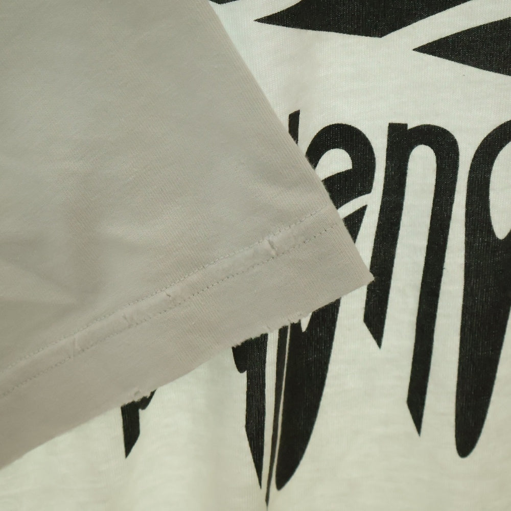 BALENCIAGA(バレンシアガ) 25SS 3B Liquefied T-Shirt Oversized フロントロゴプリント半袖Tシャツ ホワイト 787349 TRVS8