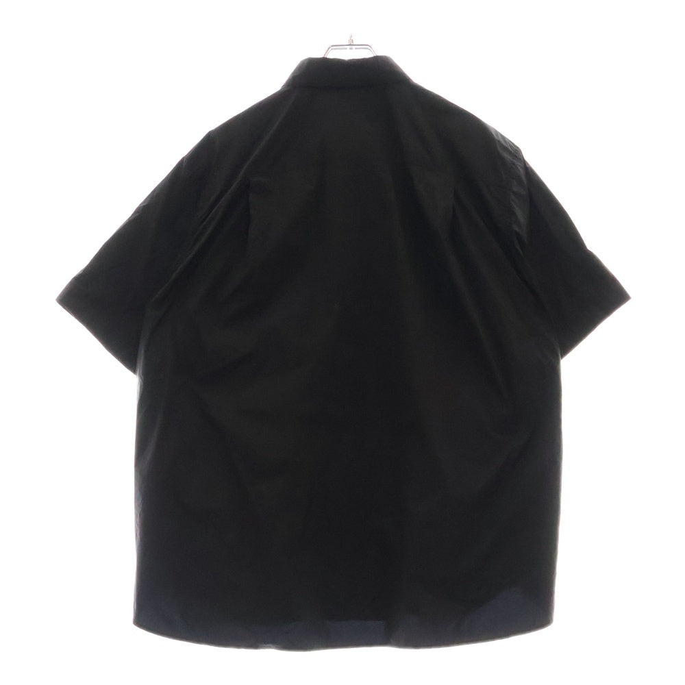 Sacai(サカイ) RIP STOP SHIRT リップストップシャツ ナイロン半袖シャツ ブラック 25-03637M