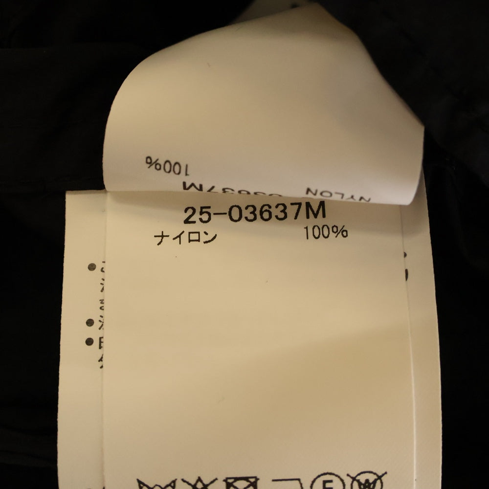 Sacai(サカイ) RIP STOP SHIRT リップストップシャツ ナイロン半袖シャツ ブラック 25-03637M