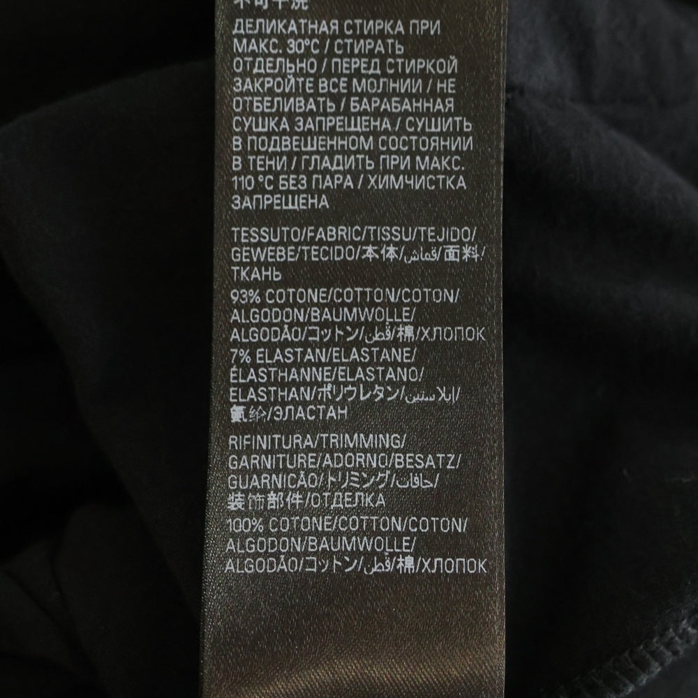 BALENCIAGA(バレンシアガ) Fitted zip-up hooded sweatshirt ジップアップ フーデッドパーカー ブラック 773284 TPVO8