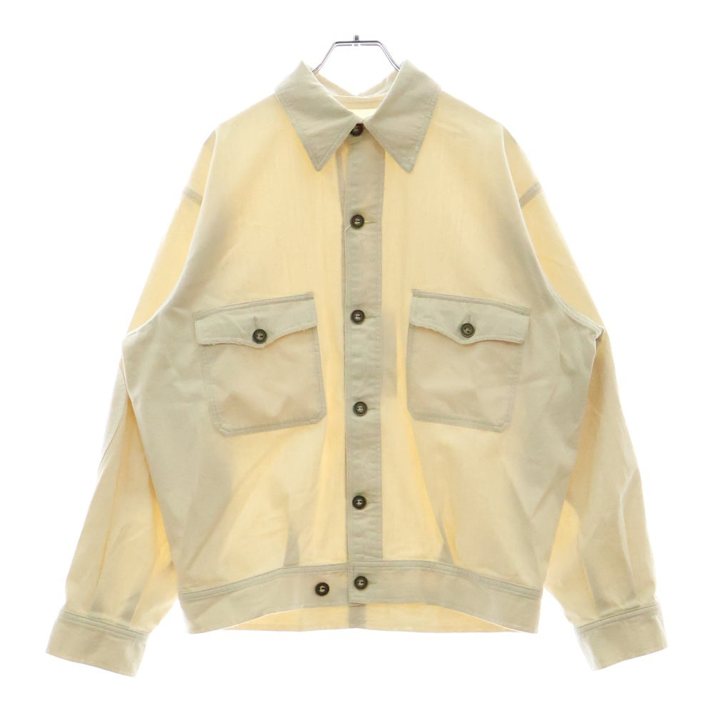 Maison Margiela 1 10(メゾンマルジェラ 1 10) Trucker Denim Jacket トラッカー デニムジャケット アイボリー S50AM0639 M30025